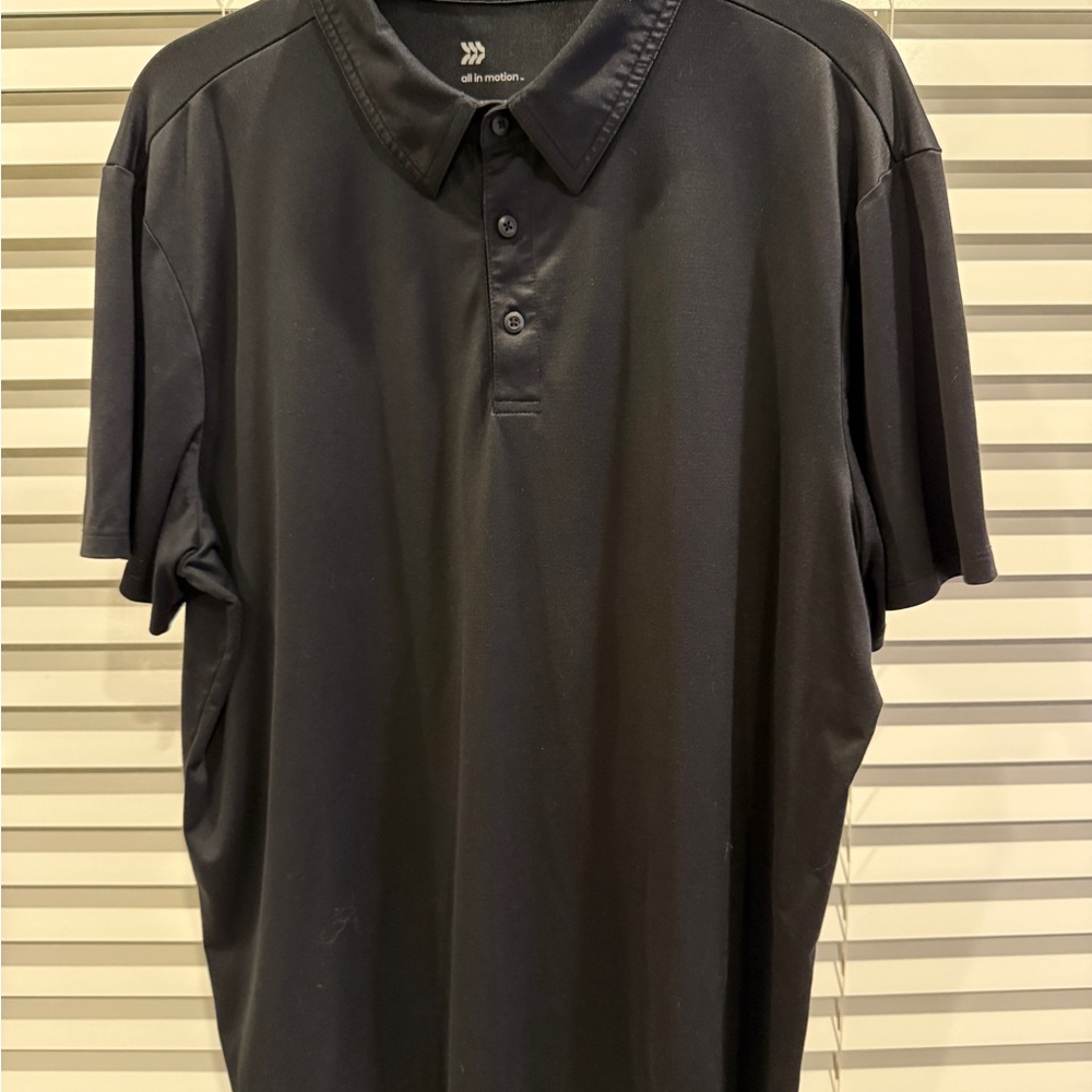 All in Motion Men's Black Polo Shirt